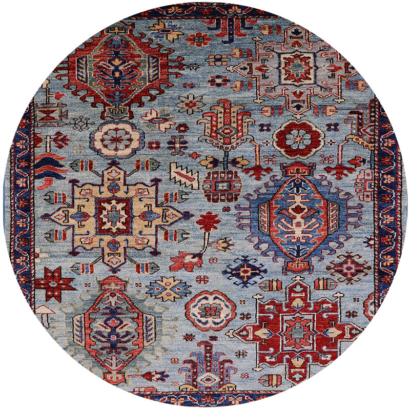 Moroccan Indoor Rug, Round 5'