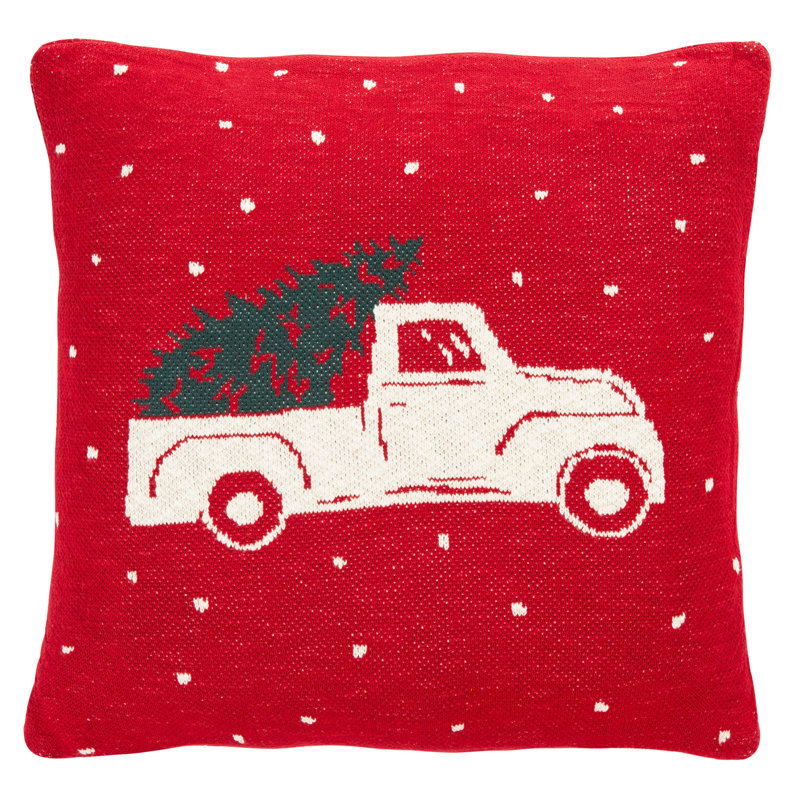 Cotton Reversible Throw Pillow