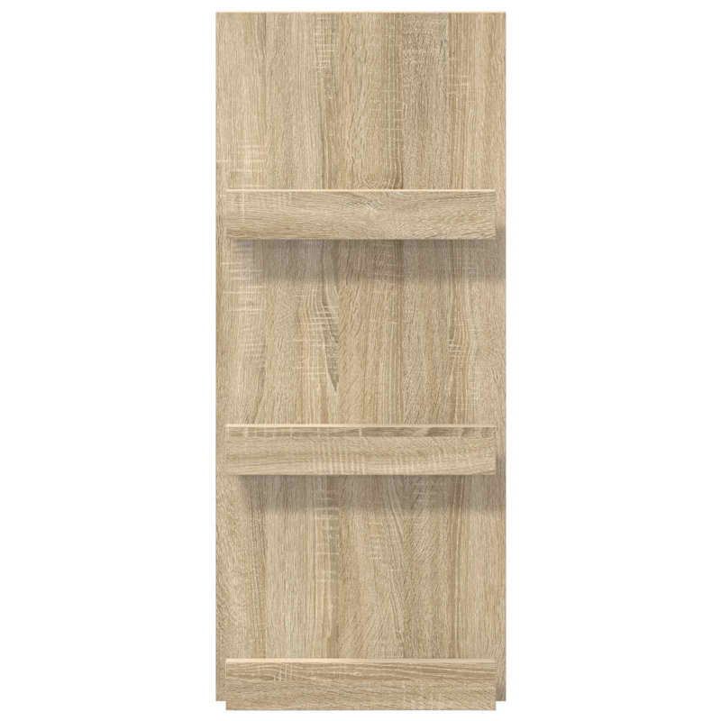Wood Free Standing Magazine Rack, Beige