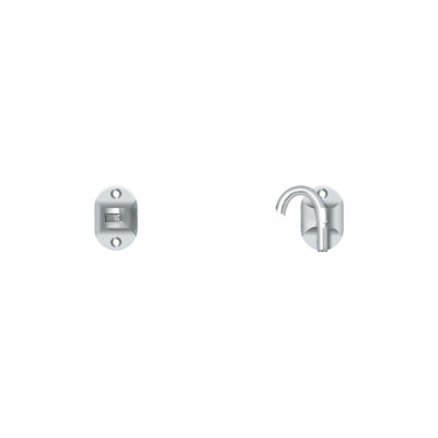 Deltana CHB4U26D Cabin Hooks, British Style, 4" in Brushed Chrome