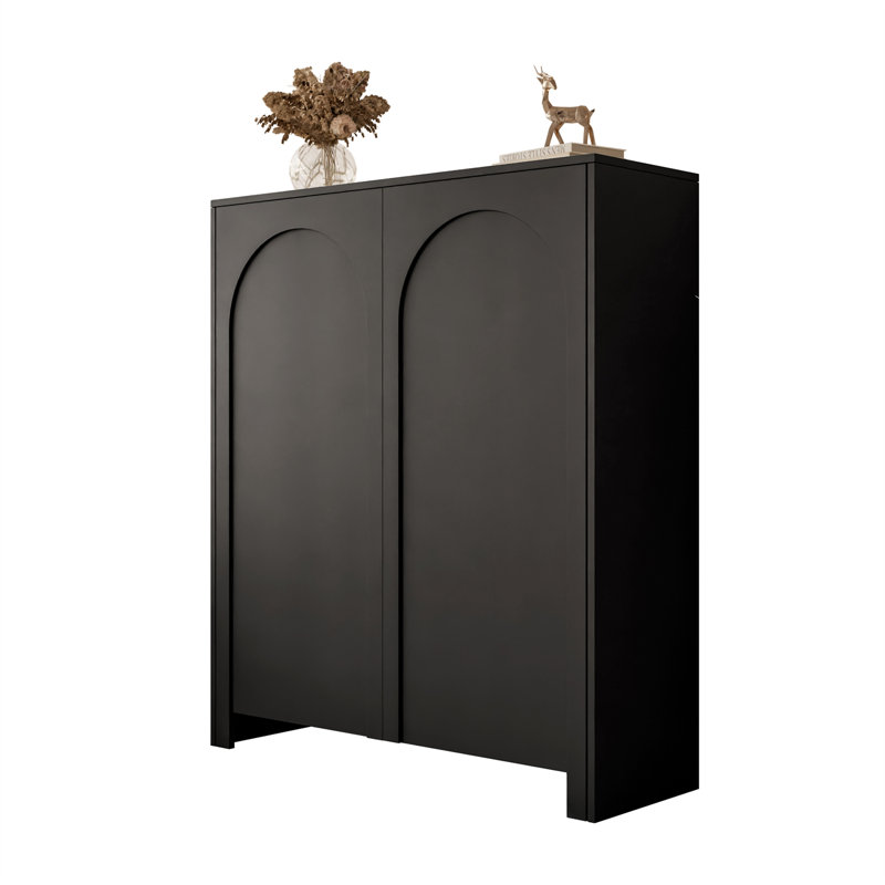 ARIADNA Highboard Accent Chest, Black