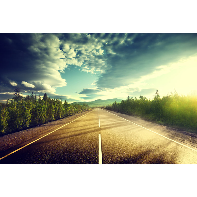 Road In Mountains - Wrapped Canvas Print, 51cm H x 76cm W x 3.8cm D