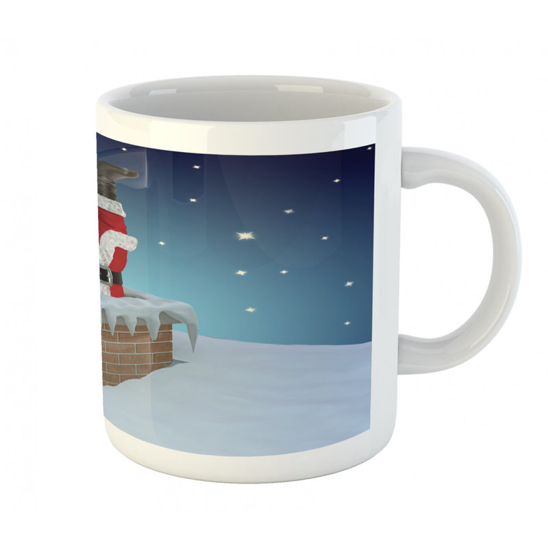 Grande tasse à café santa
