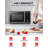 Toshiba 0.9 Cubic Feet 900 Watt Convection Countertop Microwave with Air Frying Capability-89111999