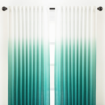 Carolie Ombre Semi-Sheer Rod Pocket Curtains