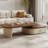 Simple oval multi-functional coffee table-106473888