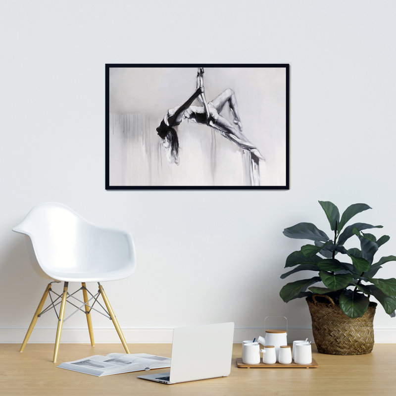 "Danseuse sur contorsion aérienne" sur toile