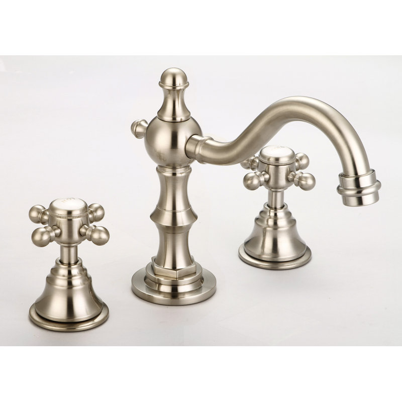 Robinet de salle de bain en nickel brossé Savile