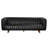Khann Sofa, Ebony Black Leather