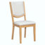 Ensemble de table de salle à manger extensible 7 pièces pour 6 personnes, table de cuisine rectangulaire avec 6 chaises rembourrées, chaises de salle à manger à dossier courbé pour la salle à manger-583508992-583508993