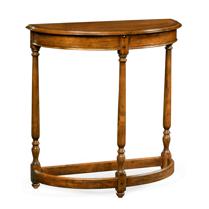 Casually Country 32.5'' Solid Wood Console Table, Country Farmhouse Walnut