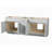 Disar 87" Double Bathroom Vanity Base Only-111779183