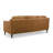 Cooper Mid Century Modern Tan Leather Sofa