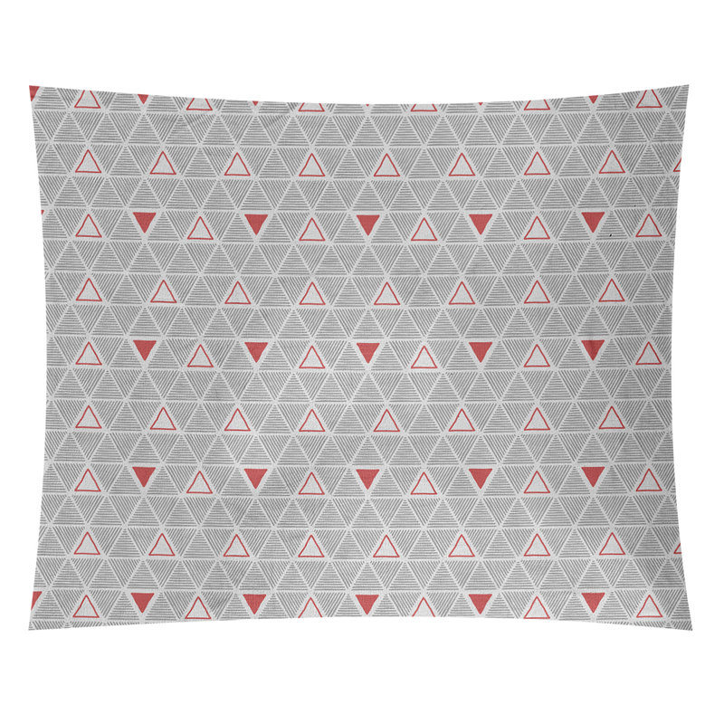 Tapisserie, H 88 po x l 104 po, Rouge