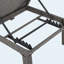 Fauteuil inclinable d'extérieur en fer gris