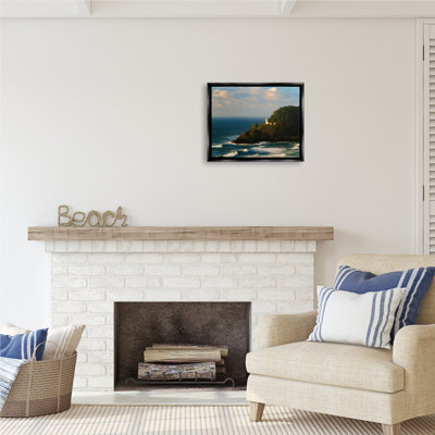 "Stupell Industries", art mural sur toile, "Falaises de l'océan" par Dennis Frates