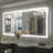 Aevar Super Bright 192 LEDs/m Front LED Lighted Anti-Fog Tempered Glass Bathroom/Vanity Mirror with ETL & 3-Year Warranty-98364466