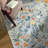 Eden Floral Blue Machine Washable Indoor Runner Rug With Non-Slip Backing-25836620-25059743