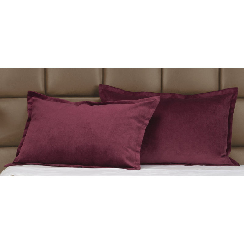 Polyester Channel Duvet Cover & Insert, King Duvet Cover + 2 Shams, Wine