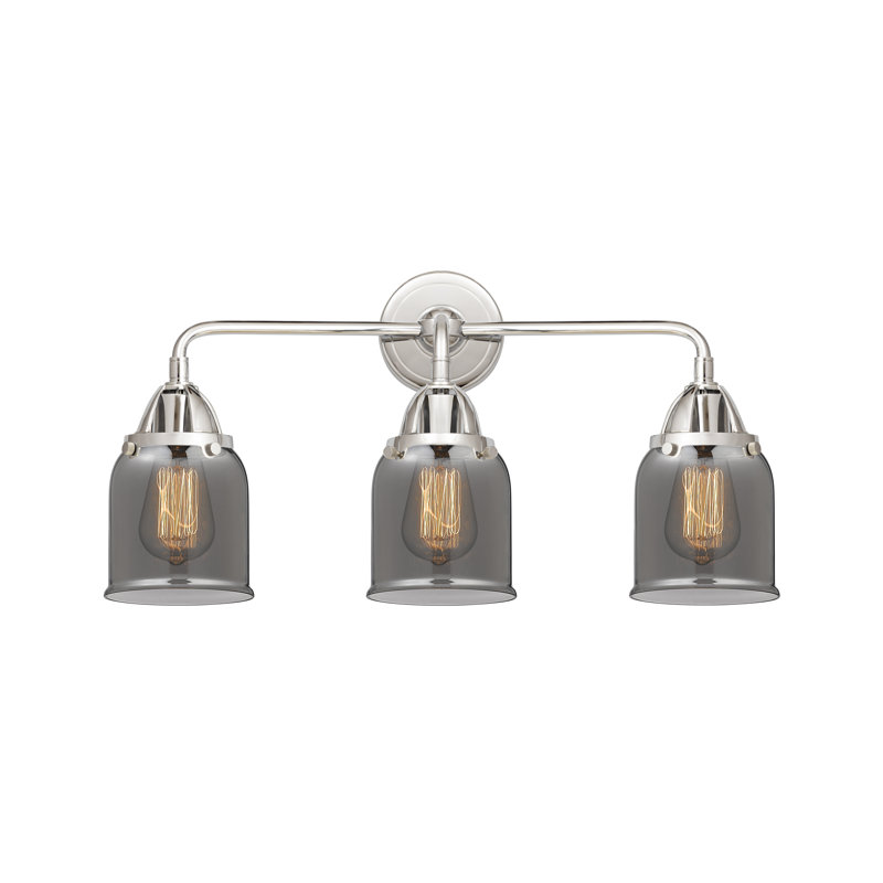 Shauna 3 - Light Vanity Light, LED, Plated Smoke, Polished Chrome