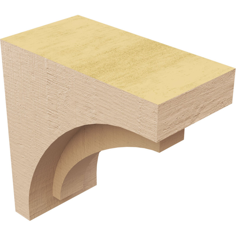 Bois de cèdre brut RiveraThane Corbel, apprêté brun clair Rivera, H 6 po x l 3 po x P 6 po