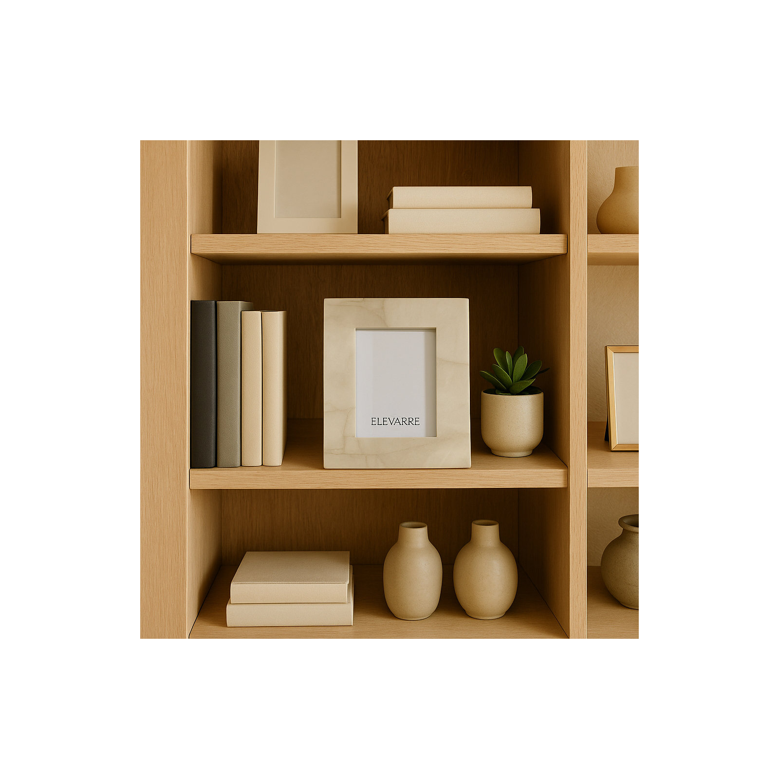 Edina Quartz Photo Frame, 5" x 7", White
