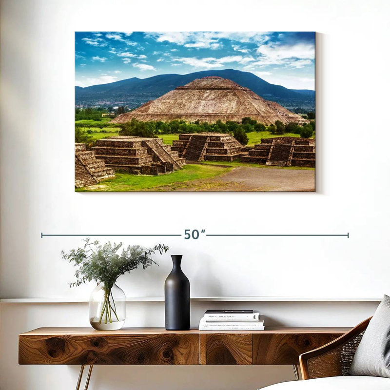 Aztec Pyramid, 26" H x 39" W
