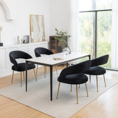 Lokelani 19.3'' H Velvet Upholstered Armchair