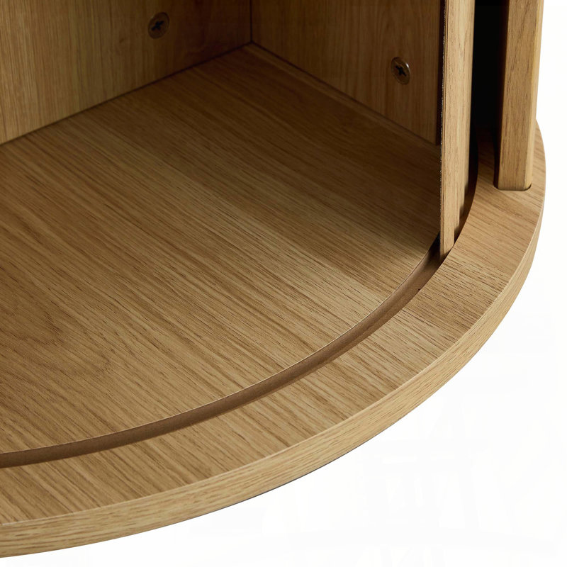 Table de salle à manger ronde 47,2 po avec rangement double couche et colonne romaine