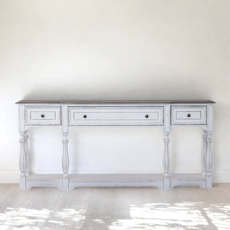 Console rustique avec tiroirs