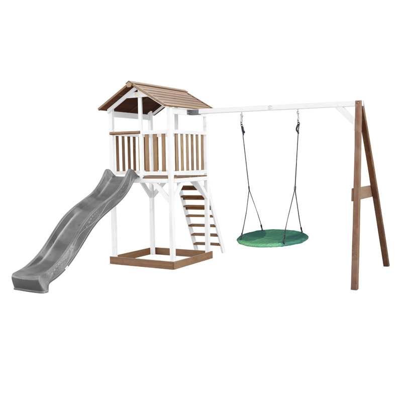 AXI Swing Set with 1 Swing(s) , 1 Slide(s), Grey