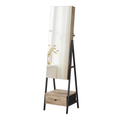 Led Mirror Jewelry Cabinet Standing