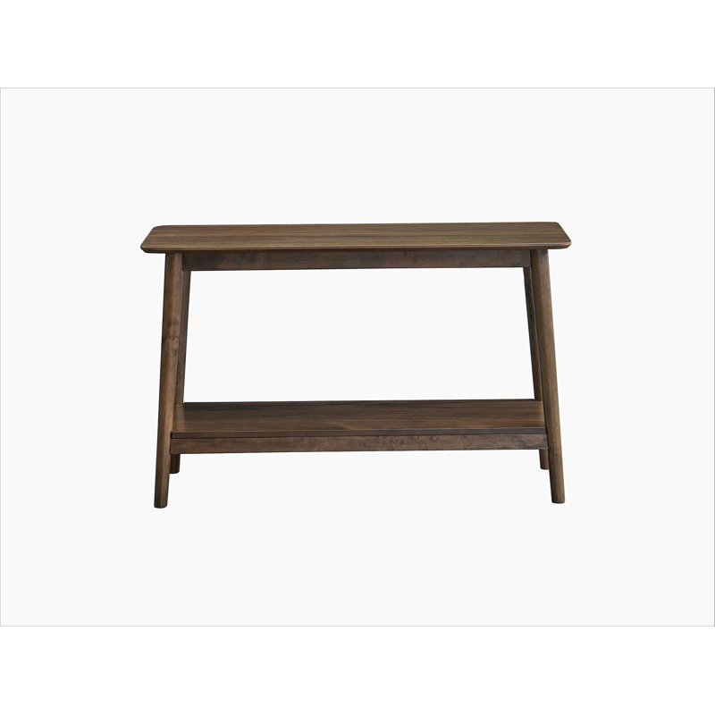 Lamonte Walnut Sofa Table w/Shelf