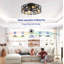 Ventilateur de plafond encastré avec télécommande réversible 6 vitesses Farmhouse-130156483
