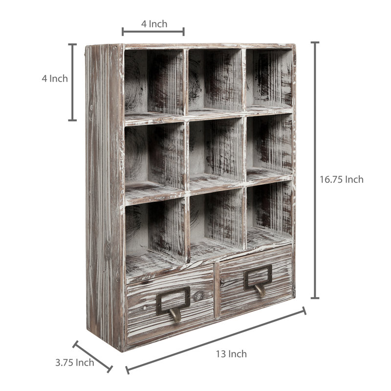9 Piece Cube Shelf, Brown