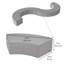 Hauteur de repose-pieds courbé en S Pro Series, paquet de 6-103007620-103259285