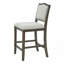 Ensemble de 2 tabourets de bar à hauteur de comptoir au design rustique avec dossier ergonomique, parfait pour la cuisine et la salle à manger-621618486