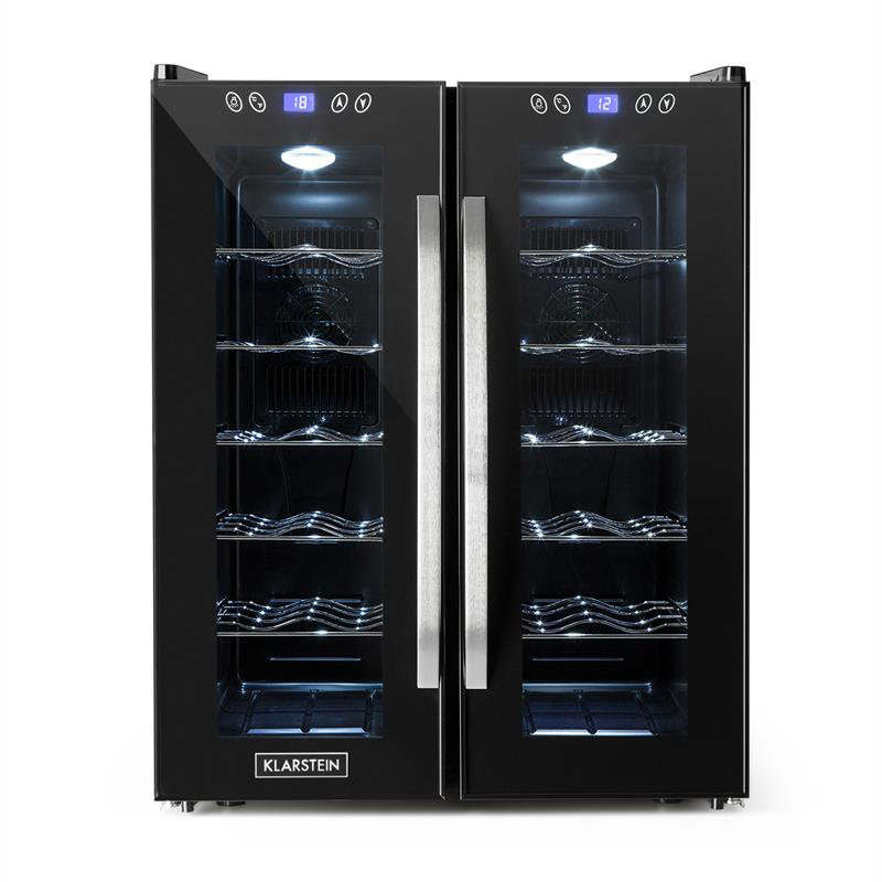 Klarstein Dual Zone 52cm Freestanding 24 Bottle
