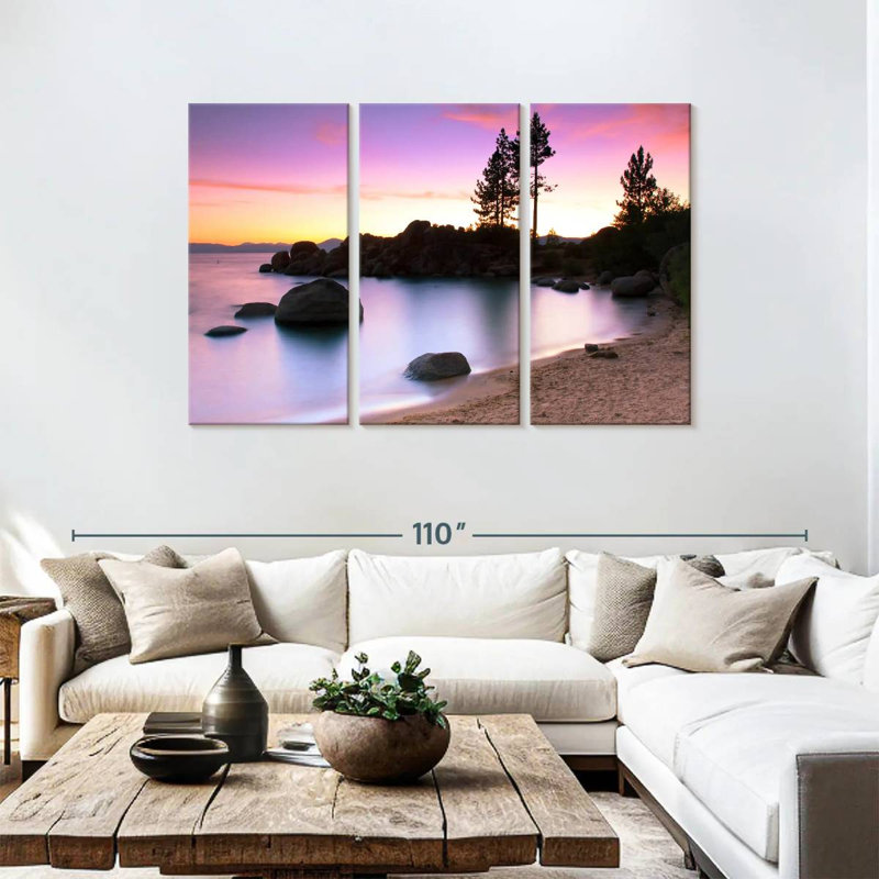 Alvord Lake Tahoe Bay, H 48 po x l 74 po