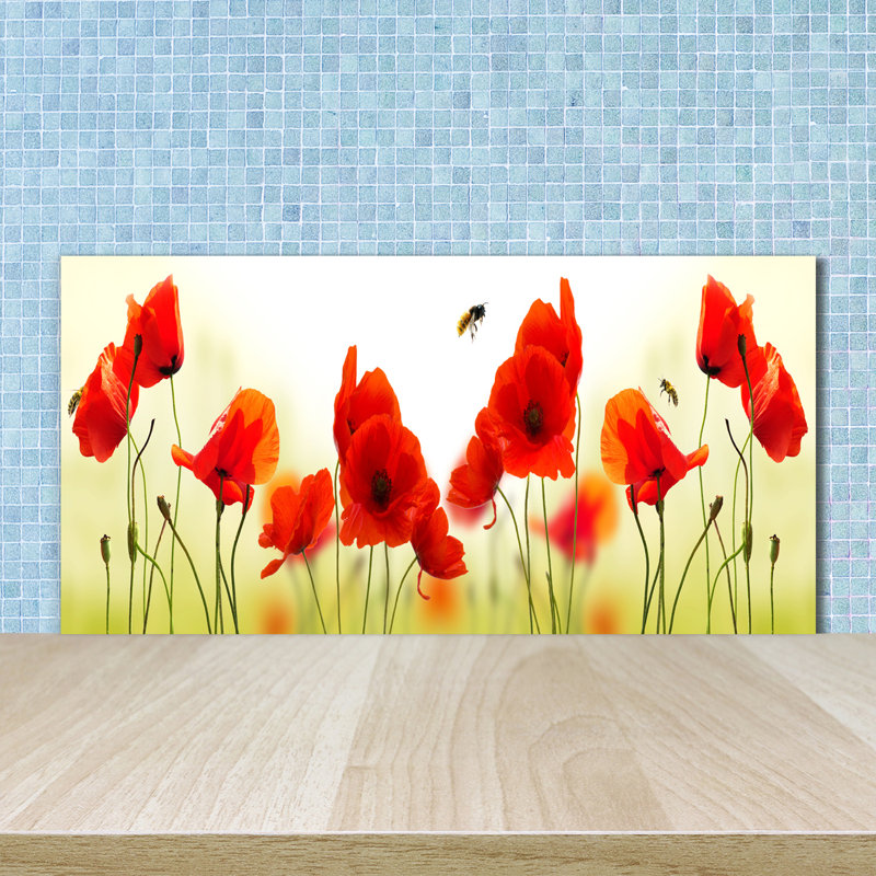 50cm W x 100cm L Glass Peel and Stick Panel