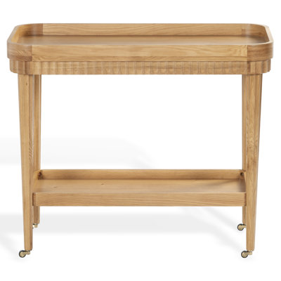 Oak Bar Cart