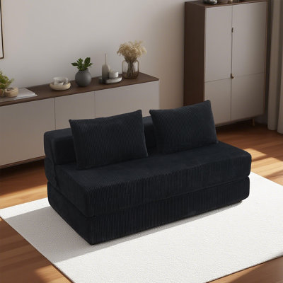 Boneless Folding Sofa Bed Full Size, 3-in-1 Convertible Sleeper Sofa