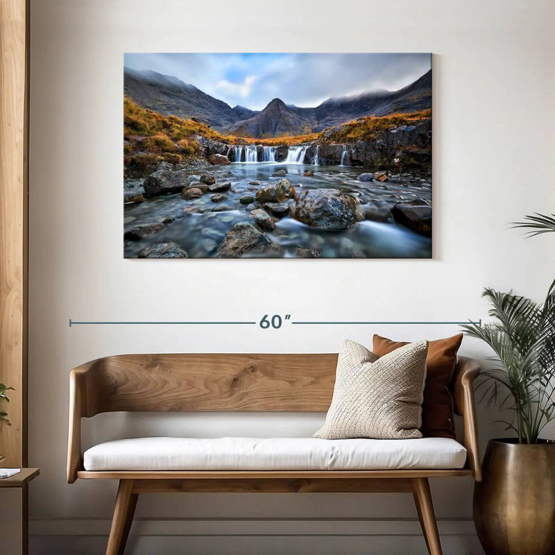 Alvord Fairy Pools Waterfall, 30" H x 45" W