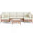6 - Person Premium Patio Wicker Sectional Seating Group with Cushions-2144052179