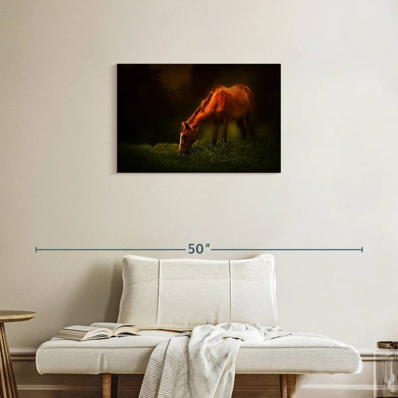 Brampt Grazing Horse, 20" H x 30" W
