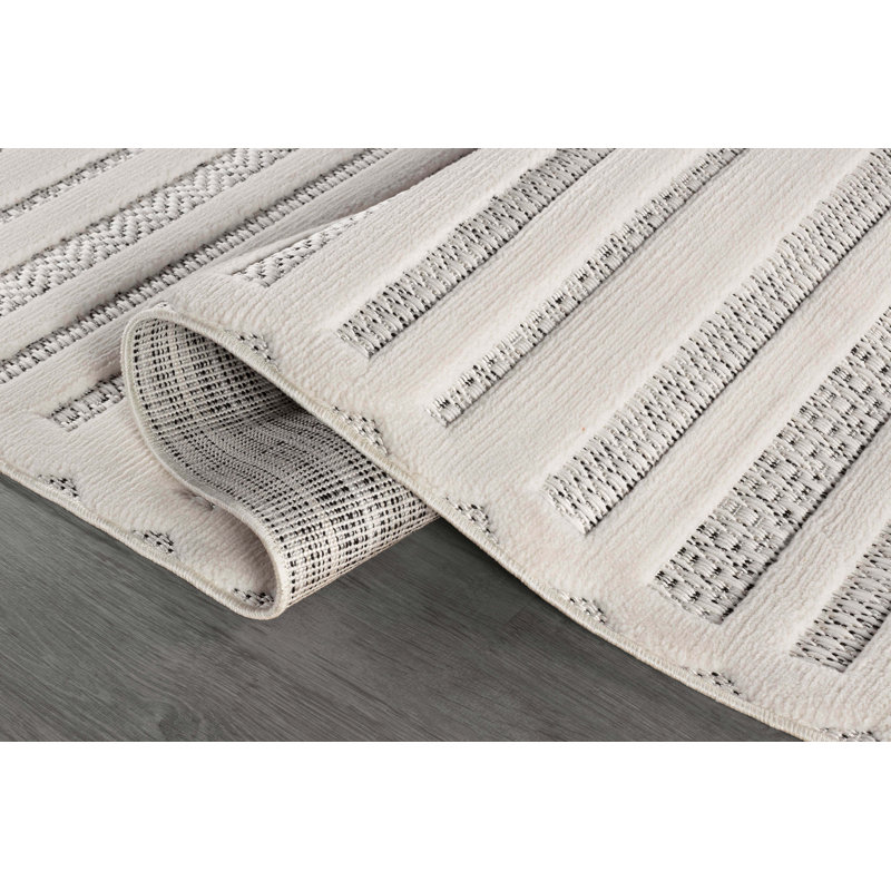 Modern High-Low Indoor Area Rug, Rectangle 5' x 7'