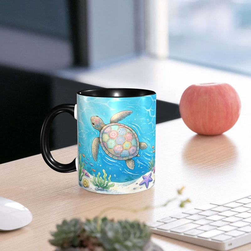 Sea Turtle Coffee Mug 11oz Ceramic Cup