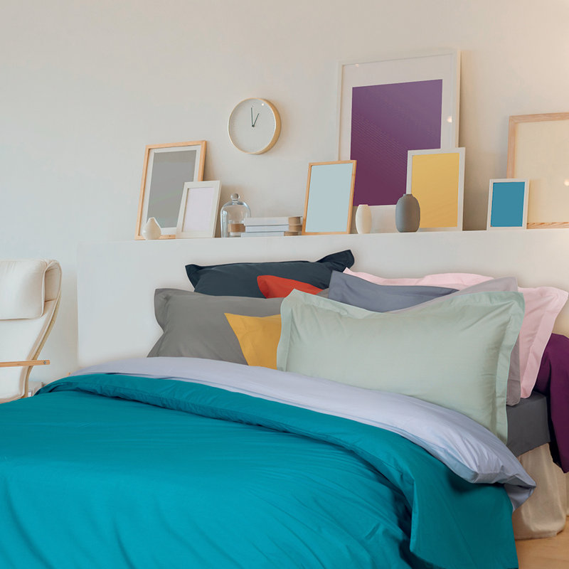 Jaeleigh Cotton Solid Colour Duvet Cover, Yellow