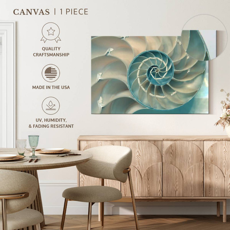 Inside A Nautilus Shell, 34" H x 51" W