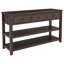 Console rétro avec 2 tablettes ouvertes pour le salon, parfaite pour la présentation et le rangement dans les intérieurs modernes-1772161837-1772161839